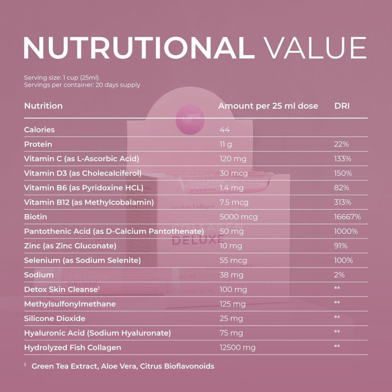 Collagen Drinks Factory - OEM ODM Fish Peptide Skin Lightening Nicotinamide Adult