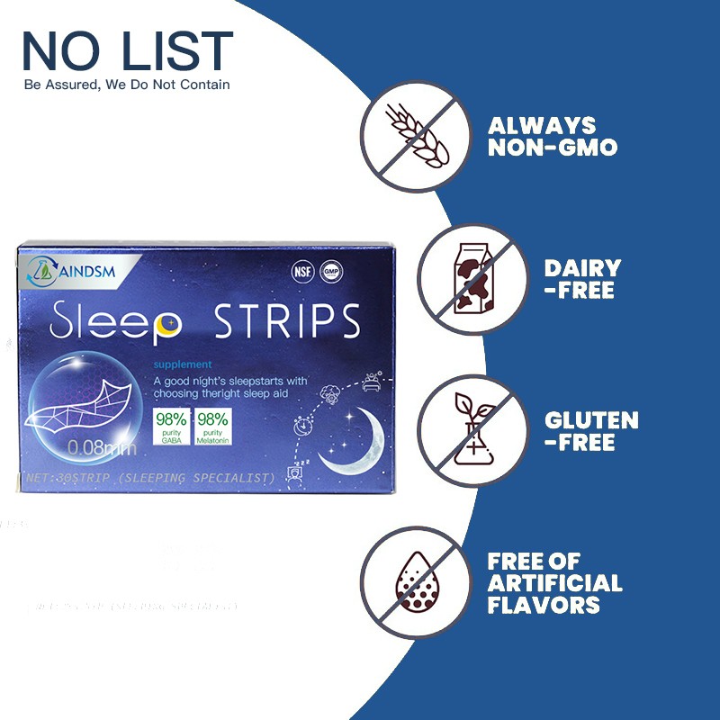 Sleep Mint Film Supplier - Melatonin GABA Deep Sleep Thin Paper Strips