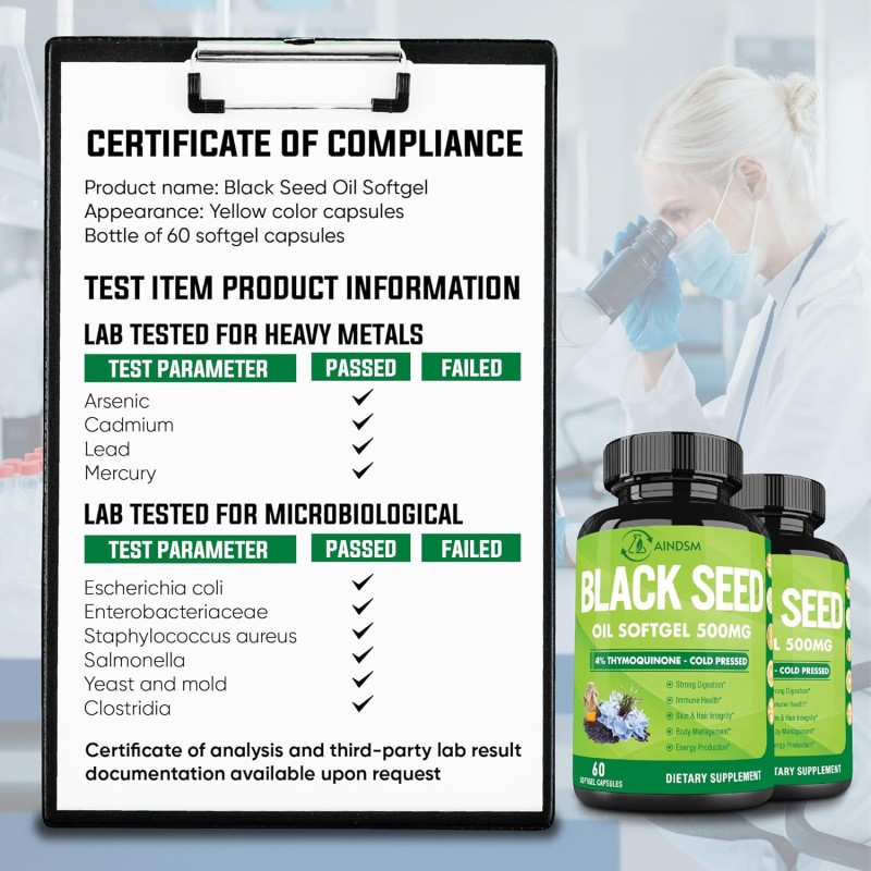 Black Seed Oil Softgel Manufacturer - Joint Skin Hair Support Black Cumin Seed Oil