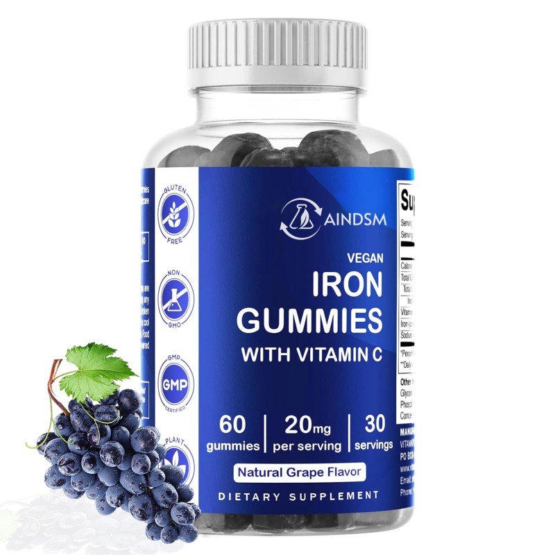 Iron Gummies Manufacturer - Iron Bisglycinate Turmeric Energy Level Gummy