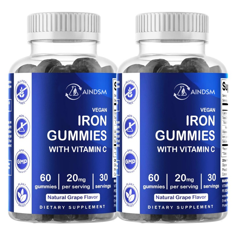 Iron Gummies Manufacturer - Iron Bisglycinate Turmeric Energy Level Gummy