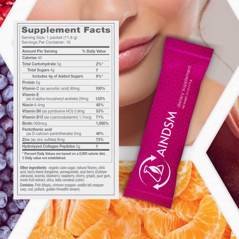 Collagen Powder Supplier - Gluta Collagen Peptide Complex Skin Whitening Sachet