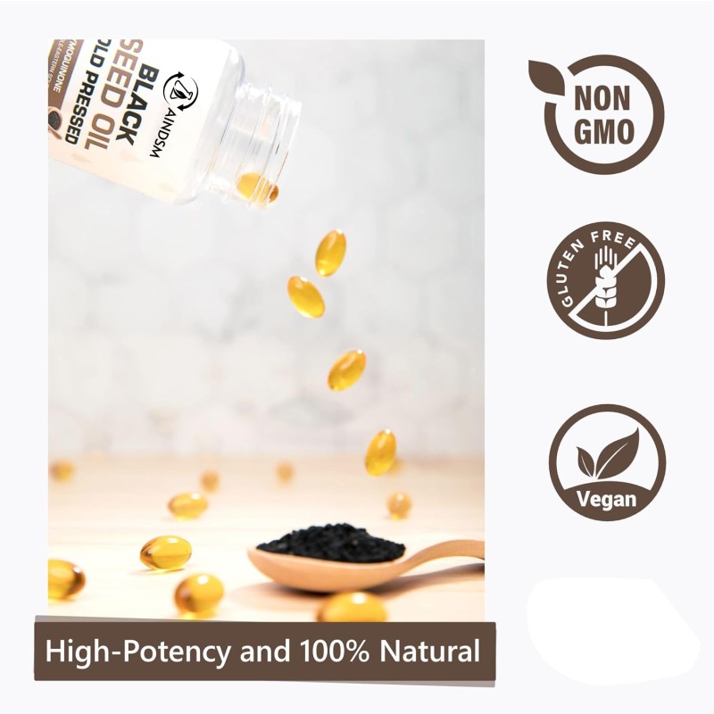 Black Seed Softgel Factory - Antioxidant Immune Support Vegan Black Cumin Capsule