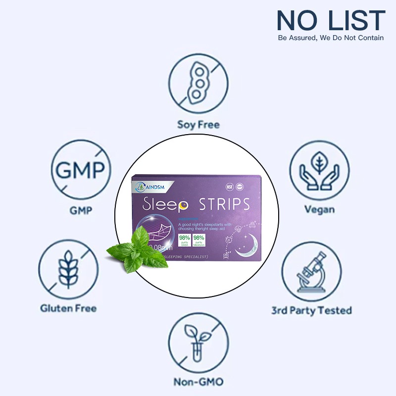 Sleep Strip Supplier - GABA Melatonin New Sleep Product Mint Film