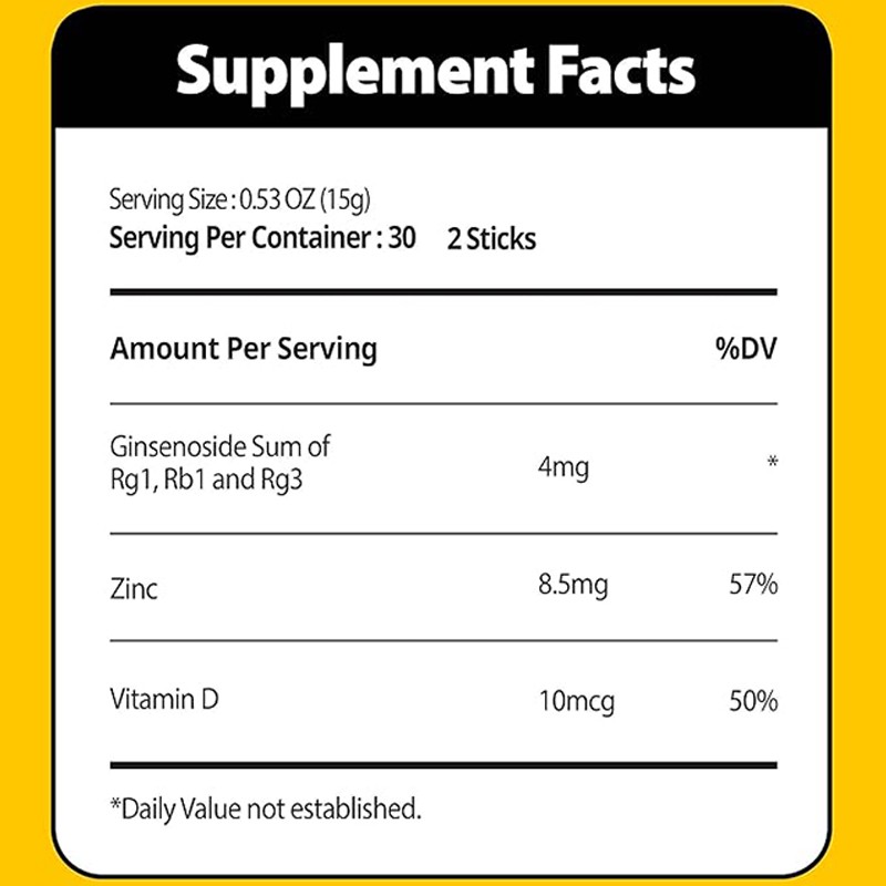 Ginseng Jelly Factory - Royal Jelly Ginseng Vitamin D Zinc Immune Support Oral Liquid