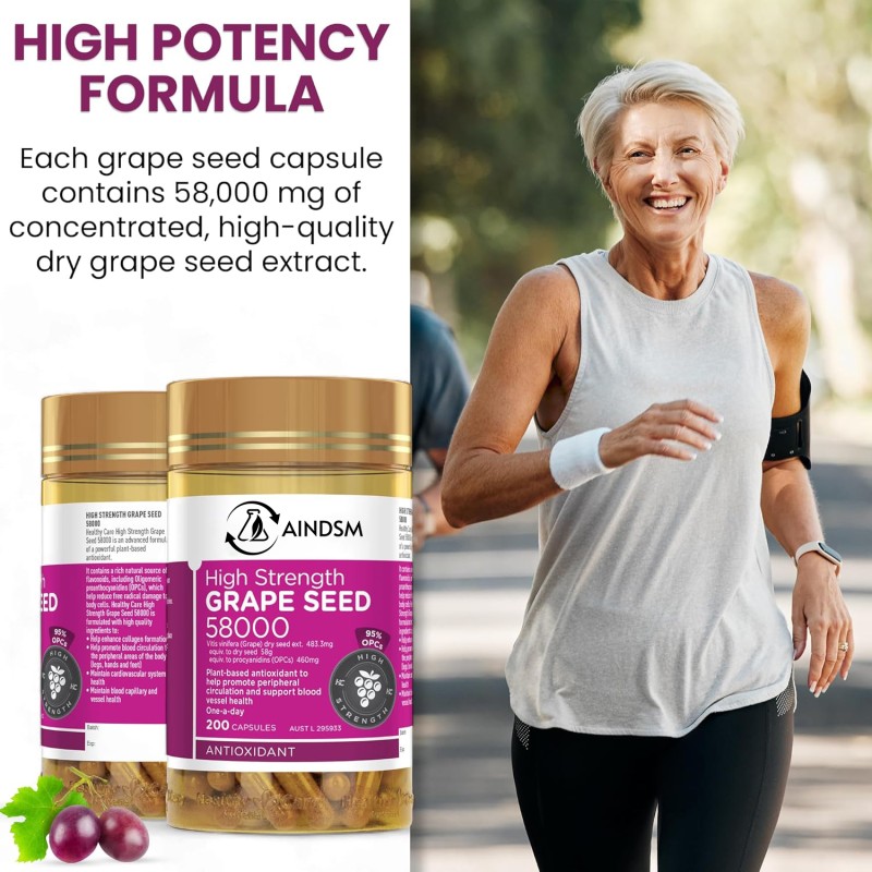 Grape Seed Capsules Factory - Natural Grape Seed Extract Antioxidant Activity