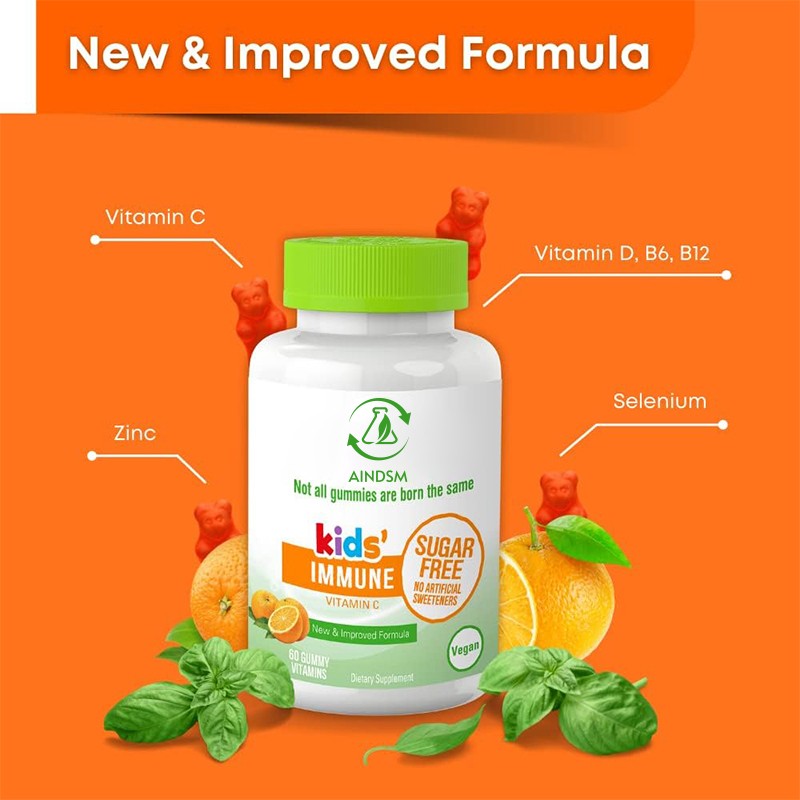 Vitamin C Gummies Manufacturer - Vegan Kids Zinc Immunity Development Gummy