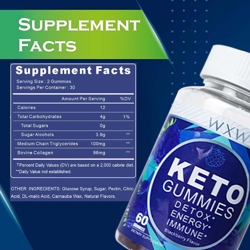 Keto Gummy Manufacturer - WXW Stock Sugar-Free Keto Detox Cleanse Immune Booster