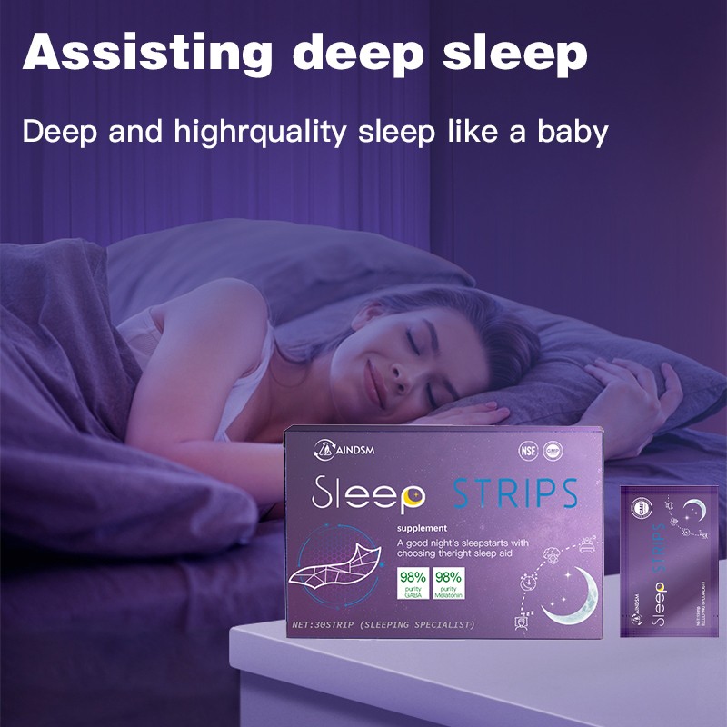 Sleep Strip Supplier - OEM Melatonin GABA Restful Sleep Support Film