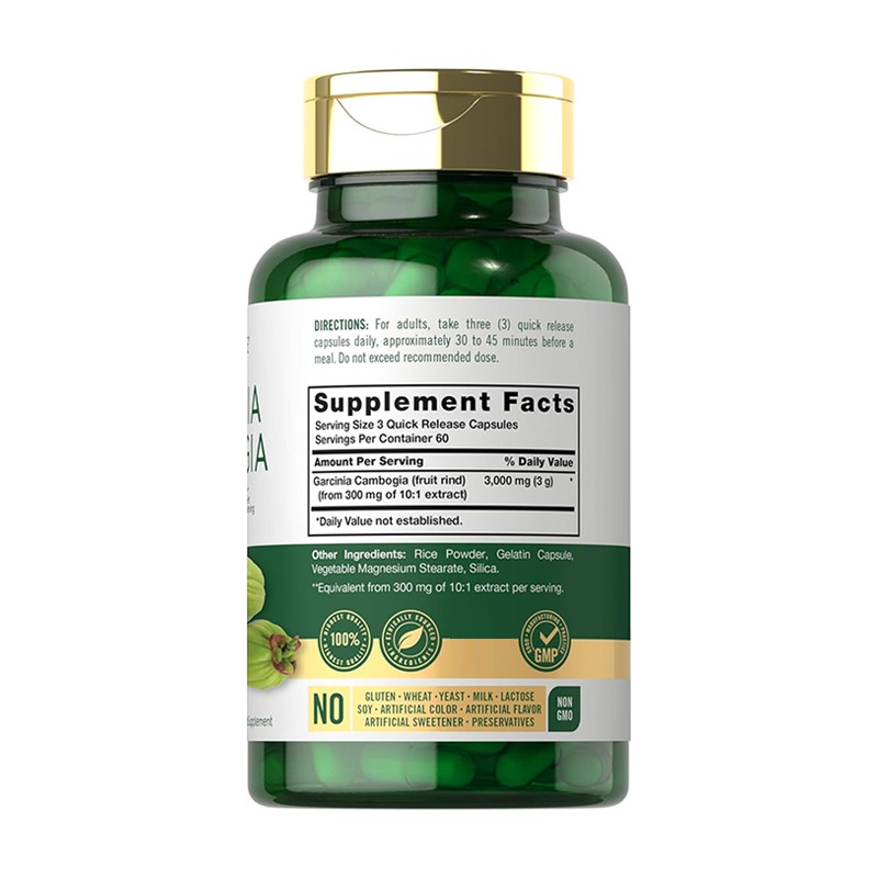 Garcinia Cambogia Capsules Factory - Custom Fat Burn Body Slim Appetite Suppressant