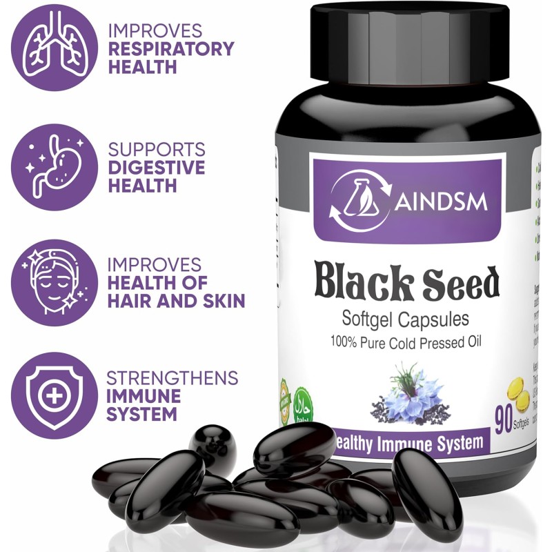 Black Seed Oil Softgel Factory - Cold Pressed Black Seed Oil Joint Digestive Immune