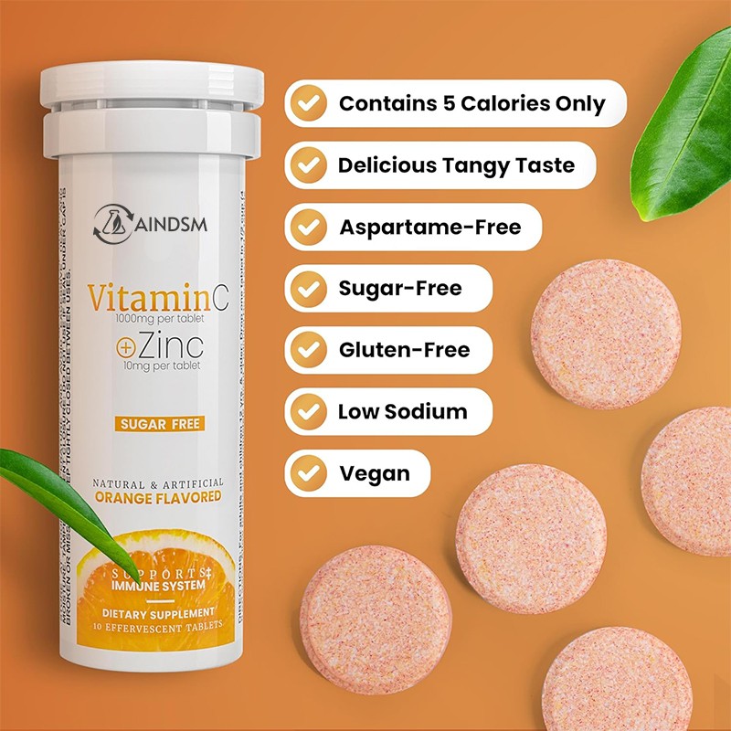 Vitamin C Effervescent Tablets Supplier - Private Brand High Potency Multivitamin Immune