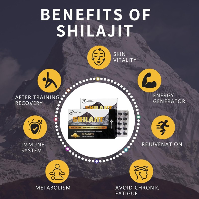 Shilajit Tablets Manufacturer - Himalayan Shilajit Sea Moss Maca Metabolism Immune