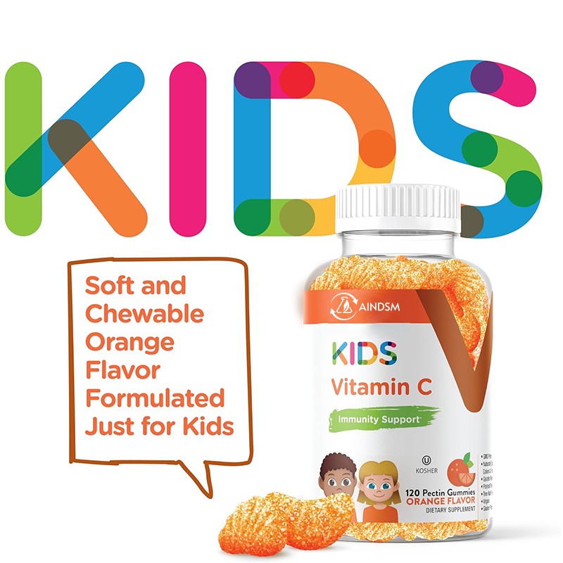 Vitamin C Gummies Manufacturer - Kids Nutrition Collagen Immune Bone Gummy Candy