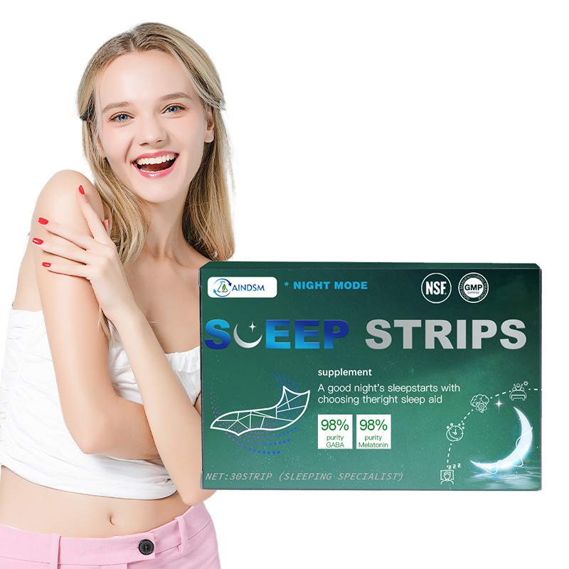 Sleep Strips Factory - Wholesale GABA Vitamin Sleep Stress Relief Mint Film