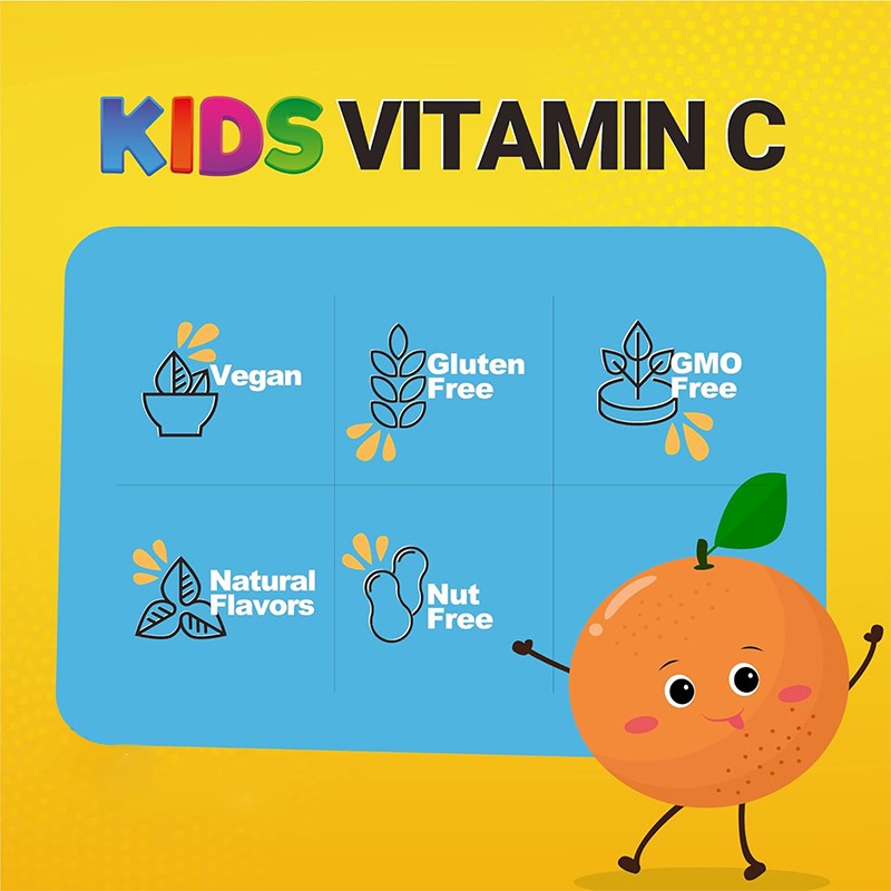 Vitamin C Gummies Manufacturer - Custom Color Sugar Free Immune Support Gummy Bears