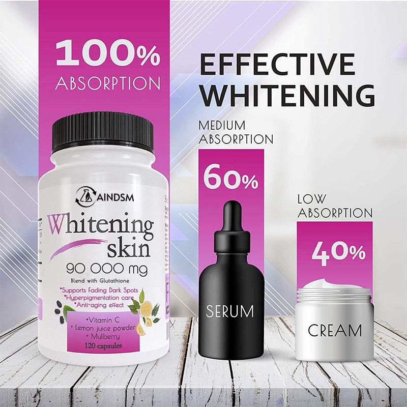Skin Whitening Capsule Supplier - OEM Glutathione Vitamin C Anti-aging Whitening