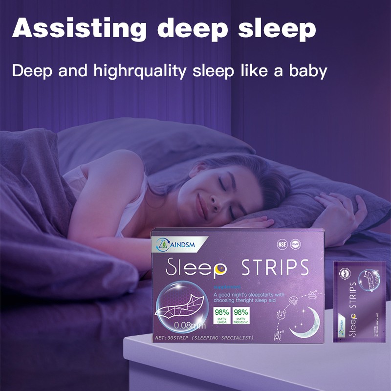 Sleep Strip Supplier - GABA Melatonin New Sleep Product Mint Film