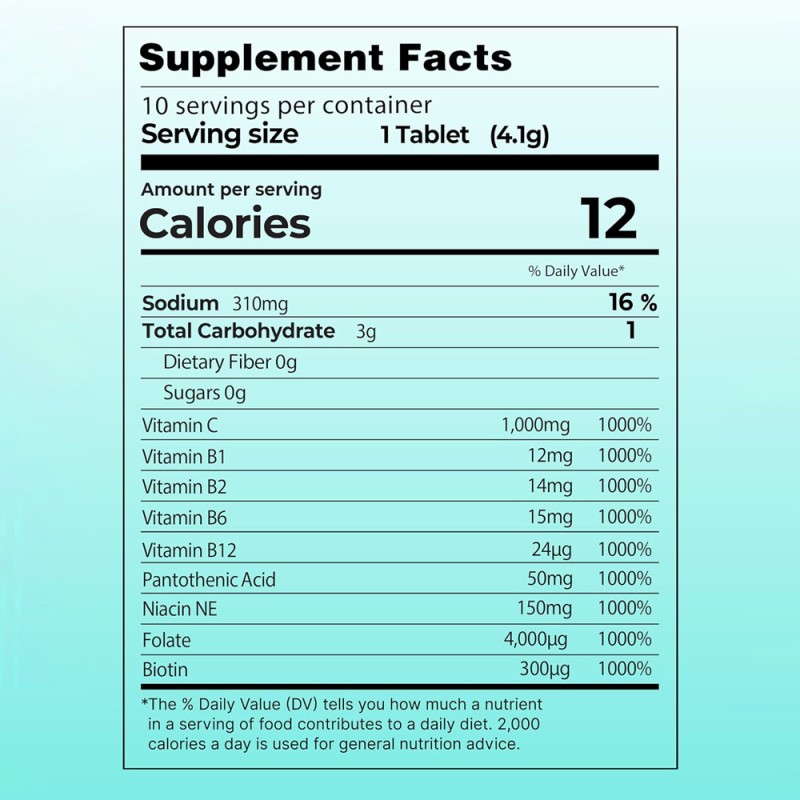 Biotin Effervescent Tablets Manufacturer - Hair Growth Healthy Hair Skin Nails Herbal