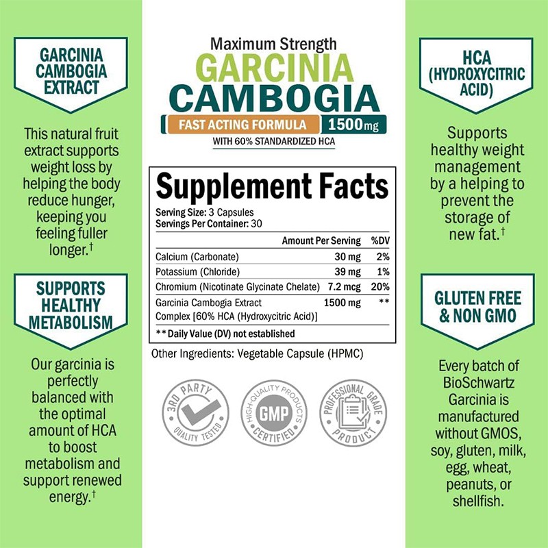 Garcinia Cambogia Capsules Manufacturer - Herbal Weight Management Extract Capsules