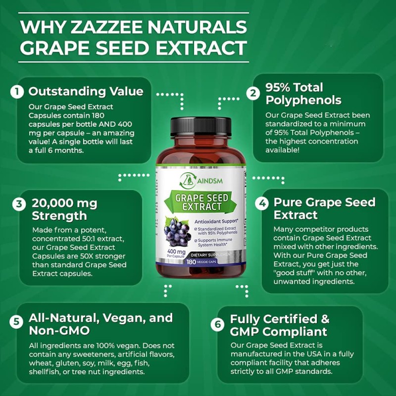 Grape Seed Capsules Factory - Grape Seed Extract Antioxidant Protection Capsule