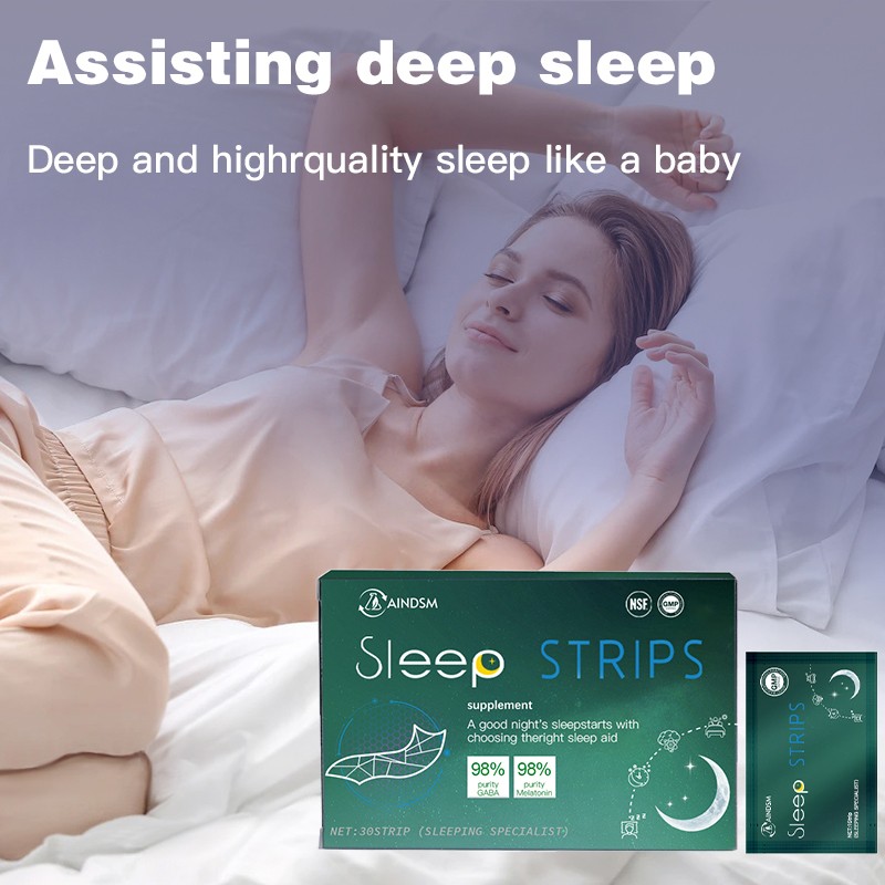 Sleep Strips Factory - Custom Logo GABA Melatonin Better Sleep Film Paper