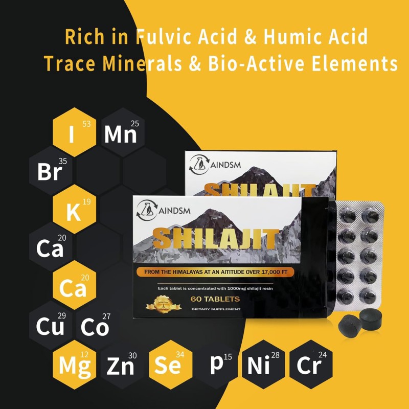 Shilajit Tablets Manufacturer - Himalayan Shilajit Sea Moss Maca Metabolism Immune