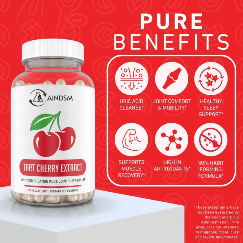 Tart Cherry Capsules Factory - Natural Tart Cherry Extract Recovery Support Capsules