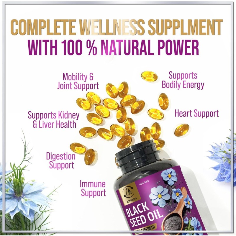 Black Seed Oil Softgel Factory - Low Price Cold Pressed Black Seed Oil Antioxidant