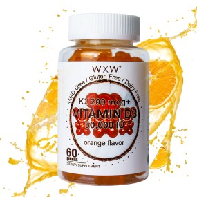Vitamin D3K2 Gummies Factory - WXW Stock D3 K2 Bone Mobility Safe Pregnant Women