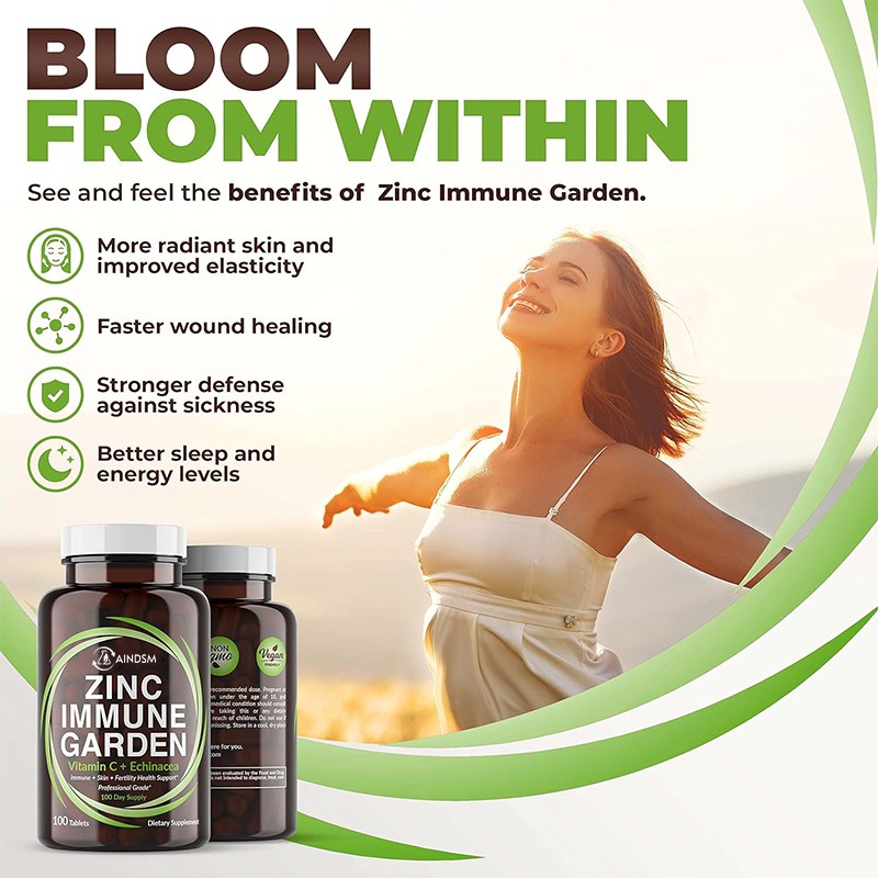 Zinc Tablets Supplier - Immune Support Zinc Elderberry Skin Bone Health Tablet