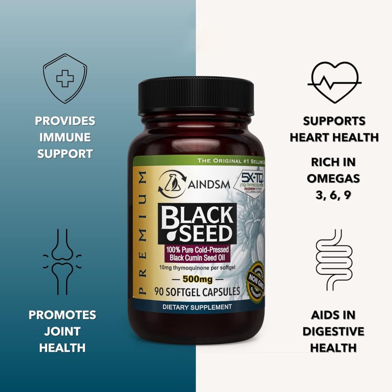 Black Seed Oil Softgel Supplier - Cold Pressed Black Seed Oil Vegan Hair Growth