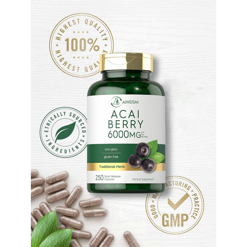 Acai Berry Capsules Factory - Custom Frozen Acai Berry Antioxidant Anti Aging