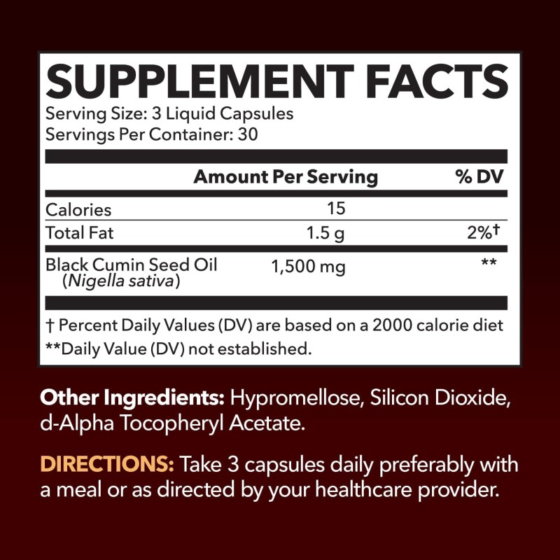 Black Seed Oil Softgel Manufacturer - Factory Direct 2% Thymoquinone Digestion Skin