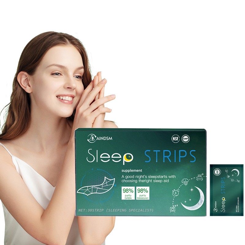 Sleep Strips Factory - Custom Logo GABA Melatonin Better Sleep Film Paper