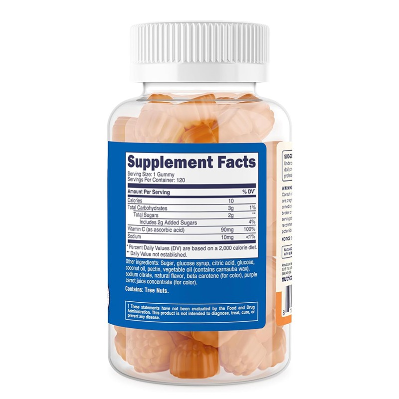 Vitamin C Gummies Supplier - Organic Kids Zinc Immune Brain Bone Gummies