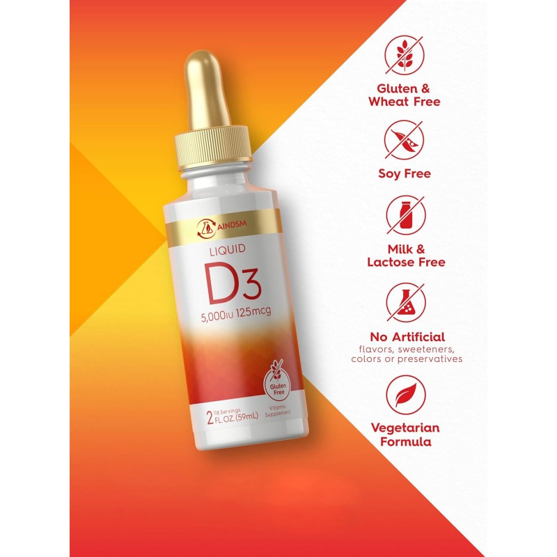 Vitamin D3 Drops Manufacturer - Plant-Based D3 K2 Bone Health Menaquinone Liquid