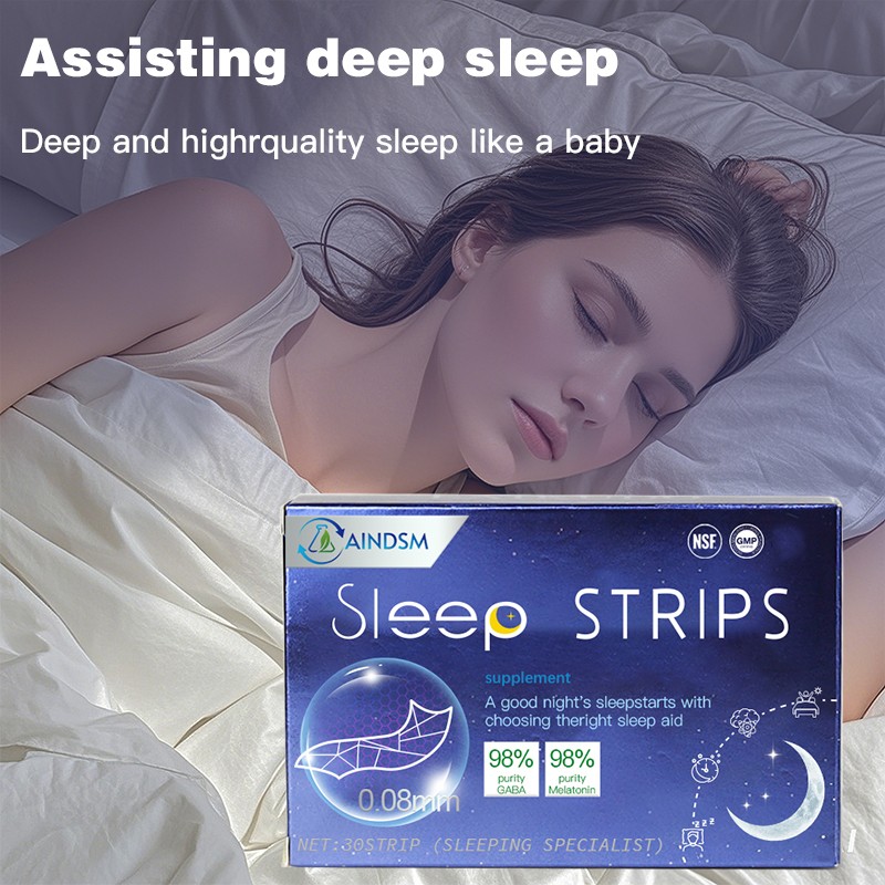 Sleep Mint Film Manufacturer - GABA Melatonin Faster Fall Asleep Strips for Adults