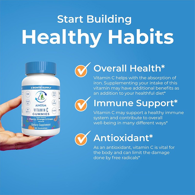 Vitamin C Gummies Supplier - Sugar Free Kids Immune Energy Support for Adults