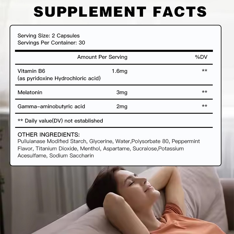 Sleep Strips Factory - Private Label GABA Natural Stress Relief Sleep Mint Film