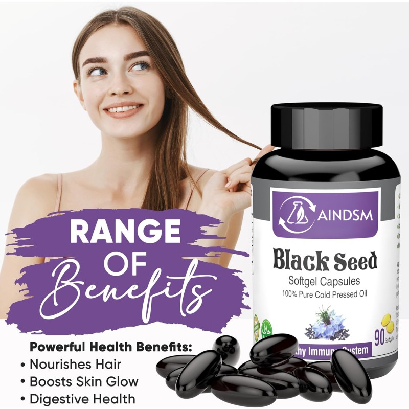 Black Seed Oil Softgel Factory - Cold Pressed Black Seed Oil Joint Digestive Immune