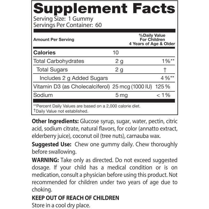 Vitamin D Gummies Factory - Kids Calcium D3 Collagen Bone Growth Immune Gummy