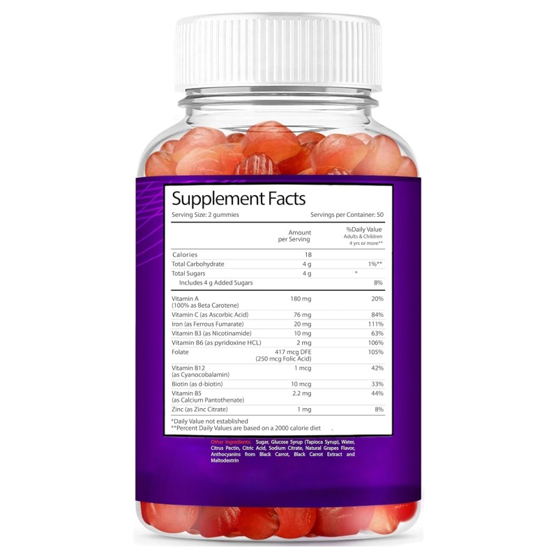 Iron Gummies Manufacturer - Vitamin C Iron Supplement Immune System Gummy