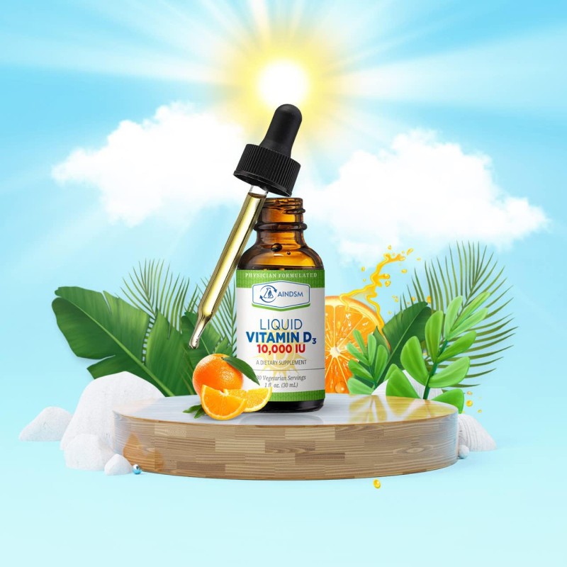 Vitamin D3 Drops Factory - Vegan D3 K2 Strong Bone Immune Support Liquid