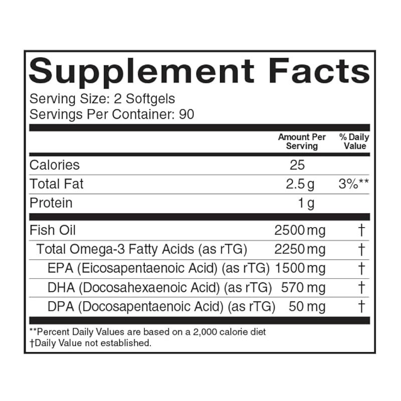 Pure Fish Oil Soft Capsules Supplier - 60 Count Triglyceride