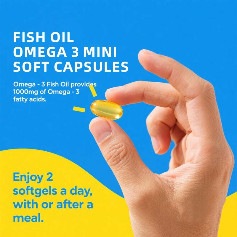 Fish Oil Mini Softgels Supplier - 1000mg EPA DHA Heart