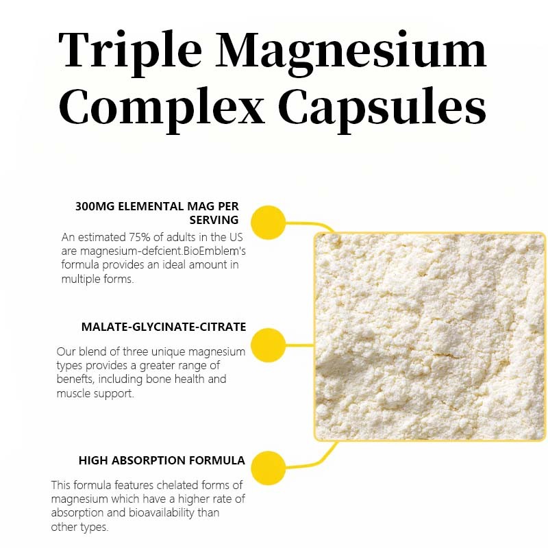 Triple Magnesium Capsules Supplier - Nerves Heart Energy