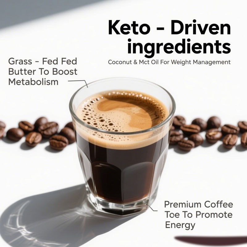 Keto Coffee Supplement Factory - Ketones Metabolism Boost