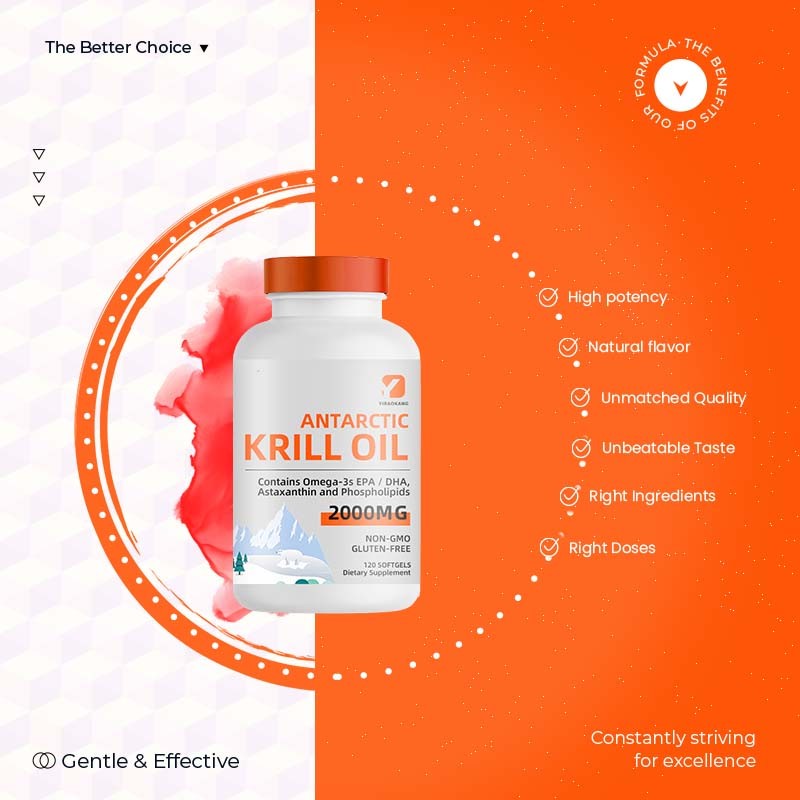 Antarctic Krill Oil Manufacturer - 2000mg EPA DHA Astaxanthin