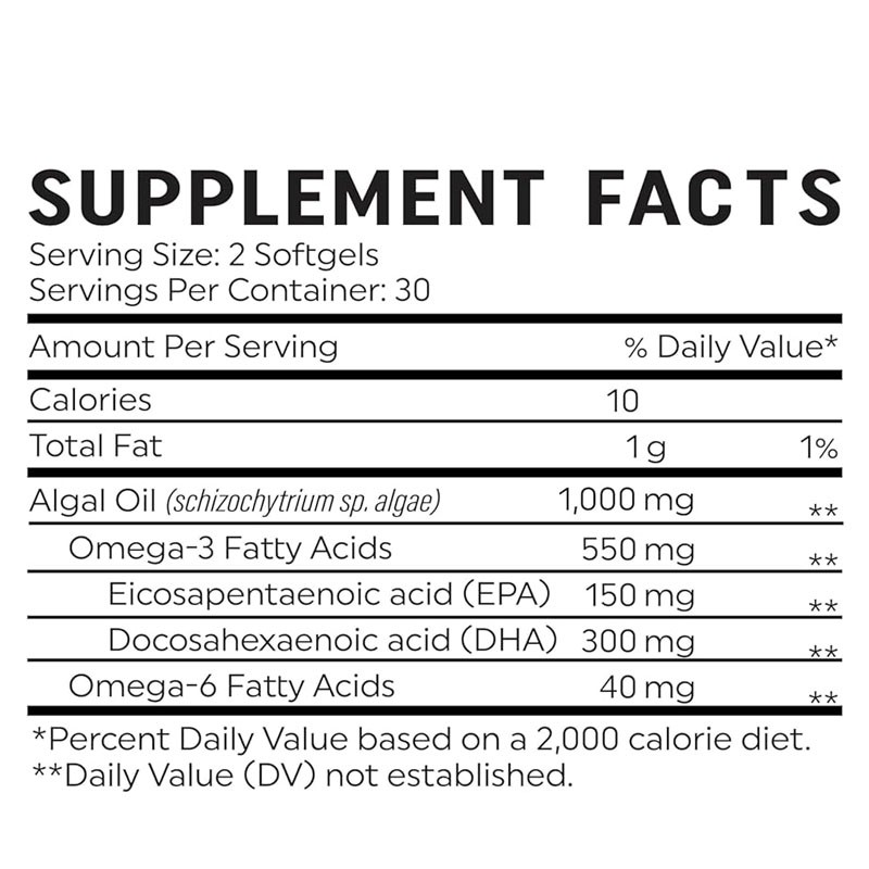 Omega 3 Algae Oil Capsules Factory - Heart Cognitive Eye